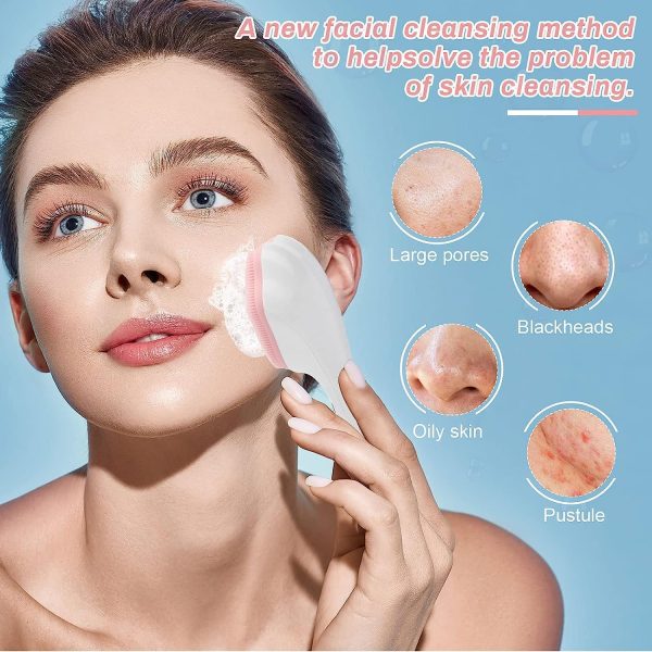 1 Pcs Silicone Face Scrubber Exfoliating Brush