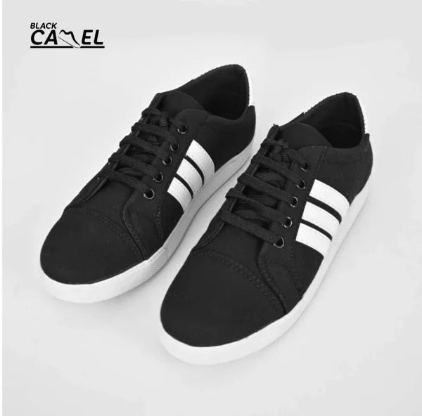Black Camel Sneakers For Men | Black Color Shoes For Men