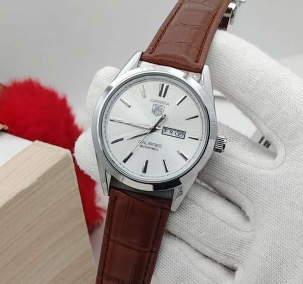 Carrera Calibre 5 – Luxury Swiss Watch With Leather Strap Mens Watch Wrist Watch | Best Quality Men Watch | Best Quality Analog Watch For Men – Without Box