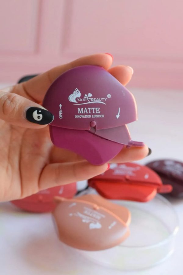 Yaxi beauty Apple Shape Lipstick Long Lasting Waterproof Matte lipstick