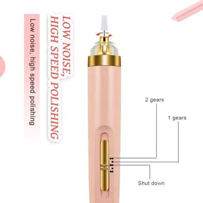 5 In 1 Professional Manicure Nail | Salon Nail Finishing Touch | Nail Grinding, Burnishing Machine | Full Manicure And Pedicure Tool – Random Color