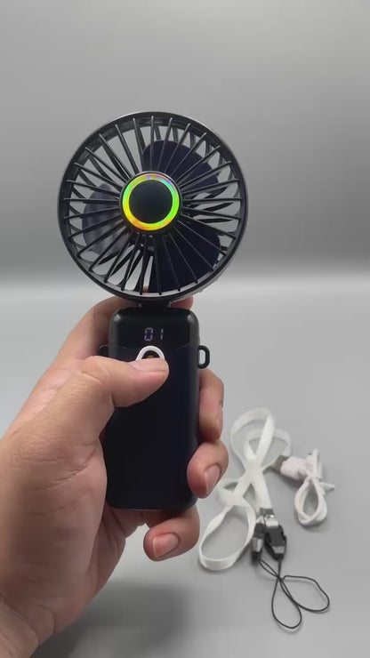 Mini Portable Handheld Fan | Usb Rechargeable Fan